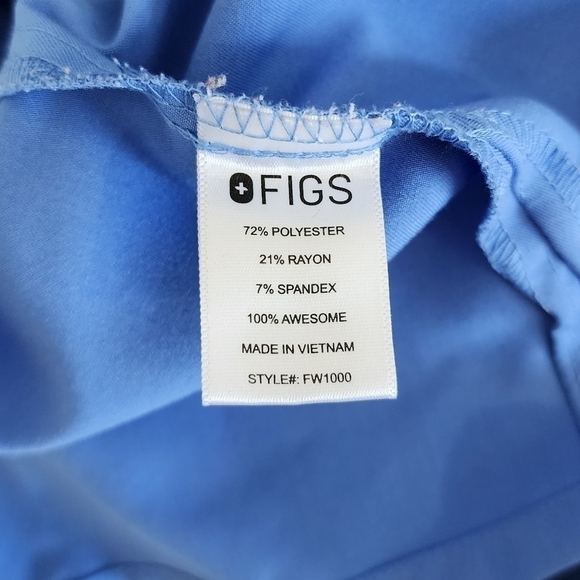 Figs Technical Collection Scrub Top Blue XS - Picture 8 of 9
